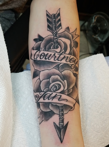 Explore tattoo name placement ideas, creative tattoo ideas in Slidell, available at 504 Ink Tattoos