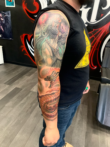 Explore upper back tattoo cover up ideas, creative tattoo ideas in Silver City, available at Independent Ink Tattoo