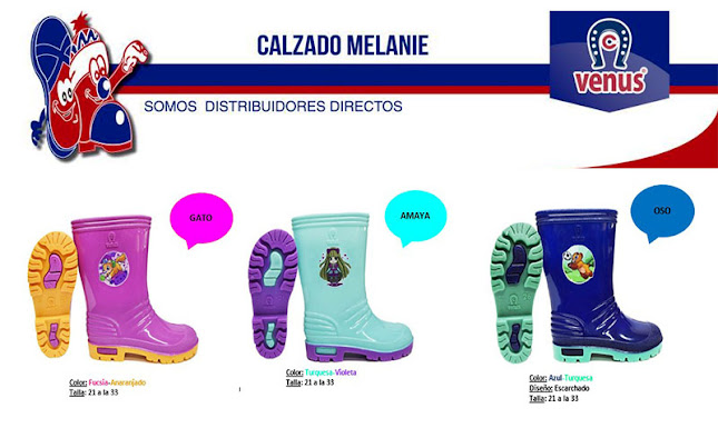 Distribuidora de calzado Melanie, Distribuidora Venus, Escolar, Económico - Quito