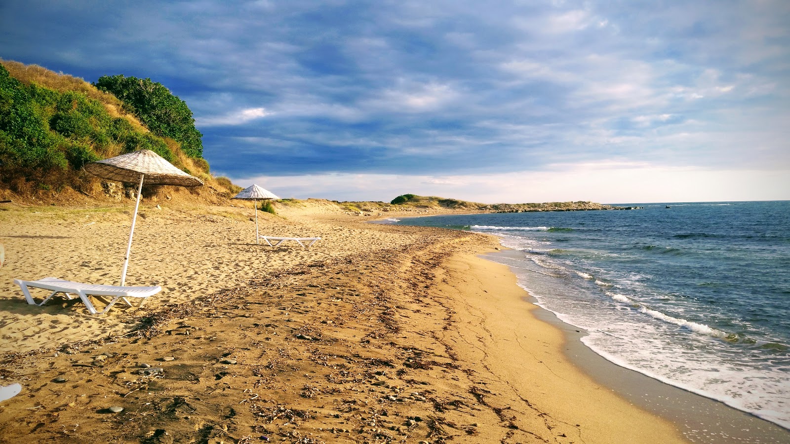 Fotografie cu Geyikli Pier beach cu drept și lung