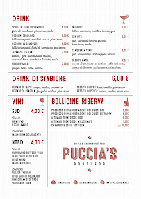 Puccia's Brothers à Milan menu