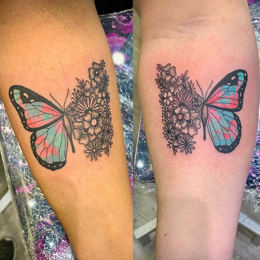 Explore hawaiian island tattoo ideas, creative tattoo ideas in Greensboro, available at Dogwood Ink