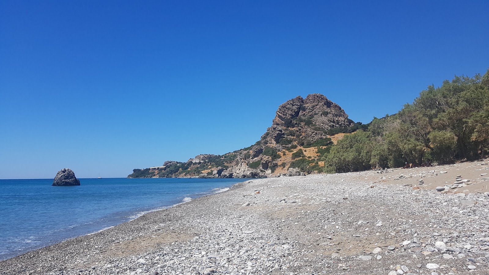 Skouros beach'in fotoğrafı çok temiz temizlik seviyesi ile