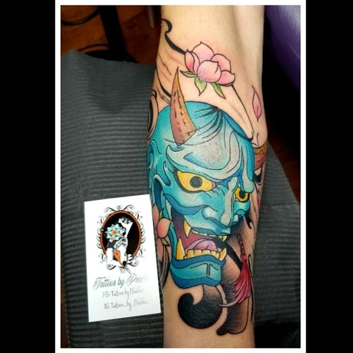 Explore star sleeve tattoo ideas, creative tattoo ideas in Easley, available at Peach Pit Tattoo