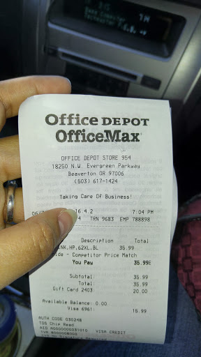 Office Supply Store «Office Depot», reviews and photos, 18250 NW Evergreen Pkwy, Beaverton, OR 97006, USA