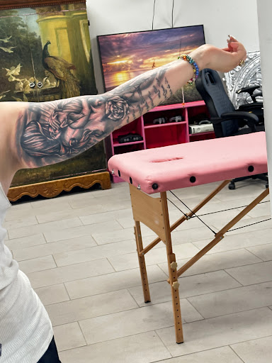 Explore mimikyu tattoo ideas, creative tattoo ideas in Conroe, available at Nicoles Tattoos and Piercings