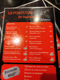 Menu / carte de Le Portugal à Chatou