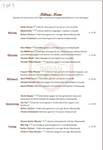 Indian Chilli Haus à Hösbach menu