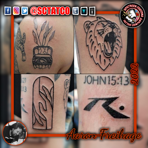 Explore bengals tattoo ideas, creative tattoo ideas in Fayetteville, available at Southern Customs Tattoo Company