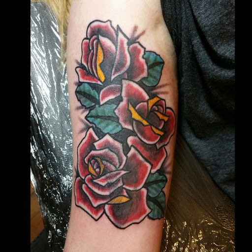 Find camping tattoo ideas for your next unique tattoo in Fort Collins at Parabrahma Tattoo Collective