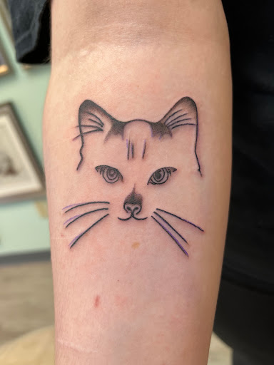 Explore name face tattoo ideas, creative tattoo ideas in Macon, available at Old Cat Tattoo & Piercing