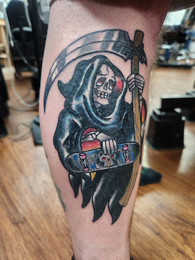 Explore never give up tattoo ideas, creative tattoo ideas in Rogers, available at Saved by Grace Tattoo Studio