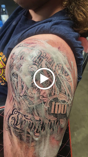 Explore dirt bike tattoo ideas, creative tattoo ideas in Greenville, available at Empire Ink LLC