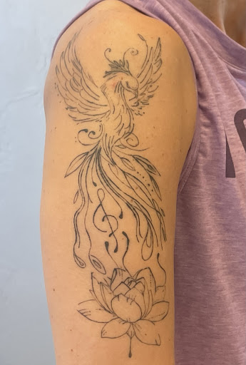 Explore neck sleeve tattoo ideas, creative tattoo ideas in Midvale, available at Dark Arts Tattoo & Dark Mark Piercing Studio