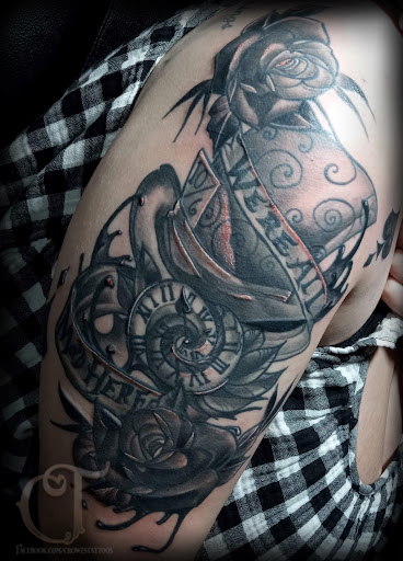 Explore tattoo ideas on thigh, creative tattoo ideas in Houlton, available at Crowes Tattoos