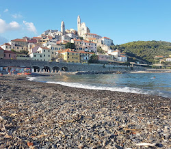 Foto von Spiaggia Cervo mit lange bucht