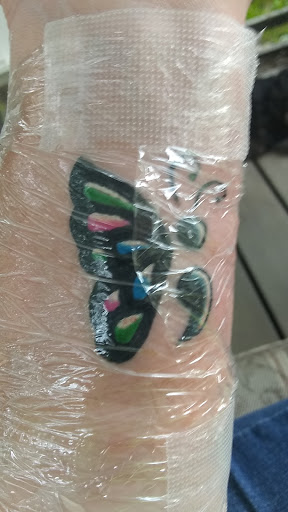 Explore tim burton tattoo sleeve ideas, creative tattoo ideas in Elyria, available at Body Revolution Tattoos & Body Piercings