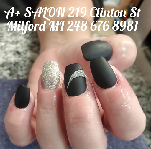 Nail Salon «A+Salon, Nails, Hair & Aesthetics», reviews and photos, 219 Clinton St, Milford, MI 48381, USA