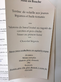 Carte du Le Pastoral (restaurant de l'Alysson) à Oloron-Sainte-Marie
