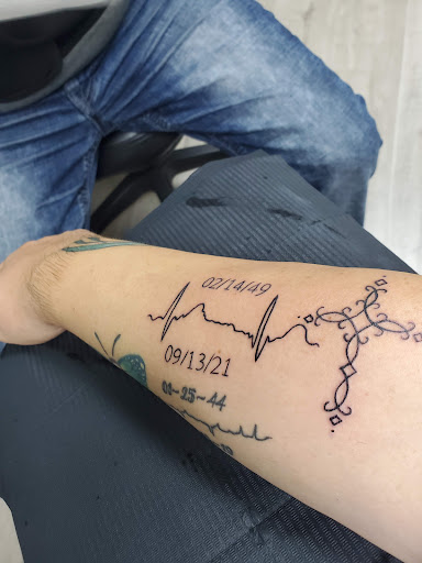 Explore rest in peace dad tattoo ideas, creative tattoo ideas in Kenosha, available at Kenosha Tattoo Company