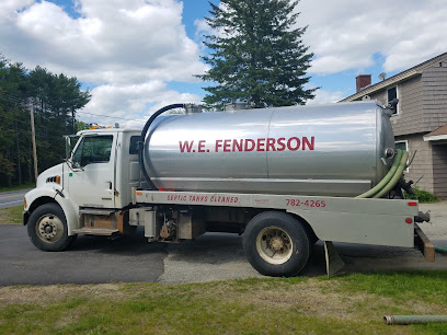 W E Fenderson Septic Pumping Service