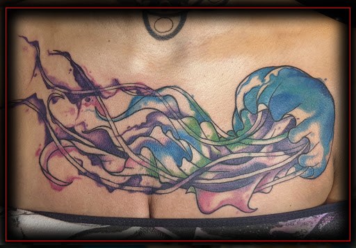 Explore stitch and angel tattoo ideas, creative tattoo ideas in Fremont, available at Eternal Tattoo And Body Piercing