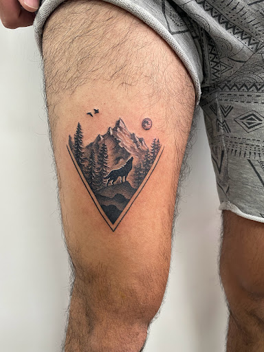 Explore female face tattoo ideas, creative tattoo ideas in Katy, available at Family Tattoo Studio