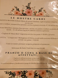 Osteria Al Cavaliere Perso à Pordenone carte