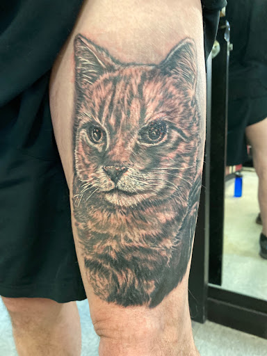 Explore tattoo ideas for back shoulder, creative tattoo ideas in Easley, available at Amber Island Tattoo
