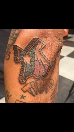 Explore lion cub tattoo ideas, creative tattoo ideas in San Angelo, available at Good Vibes Only Tattoo Studio