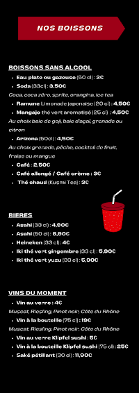 Menu / carte de Sushi Lauv Altkirch à Altkirch