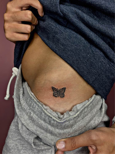 Explore hibiscus flower tattoo ideas, creative tattoo ideas in Keyport, available at Taboo Tattoos