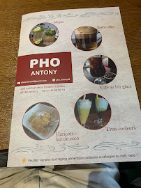 Pho Antony à Antony menu