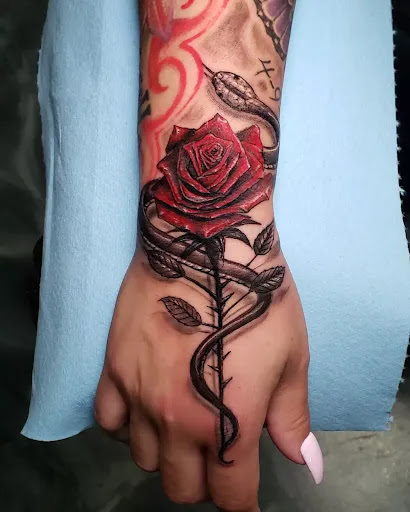 Explore amore tattoo ideas, creative tattoo ideas in Colton, available at Vengeance Ink Tattoo & body piercing
