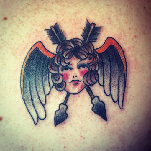 Explore compass tattoo cover up ideas, creative tattoo ideas in Benton, available at Three KingsTattoos