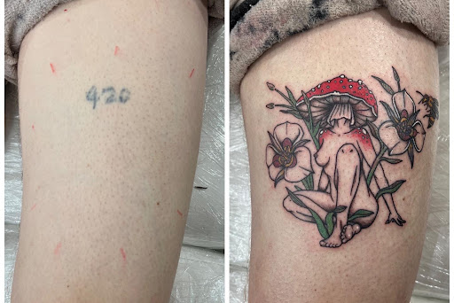 Explore hand tattoo ideas women, creative tattoo ideas in Logan, available at The White Wasp Tattoo Studio