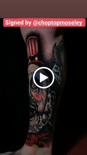 Explore thigh tattoo ideas, creative tattoo ideas in Jackson, available at Zero Regrets Tattoo and Piercing