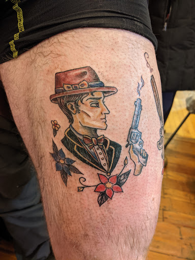 Explore cover up tattoo ideas female shoulder, creative tattoo ideas in Jamaica Plain, available at Fat Rams Pumpkin Tattoo