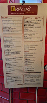 Kalapà à Rome carte