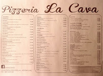 Menu du Pizzeria La Cava à Arzano
