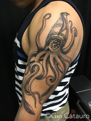 Explore traditional forearm tattoo ideas, creative tattoo ideas in Washington, available at Fattys Tattoos & Piercings H Street
