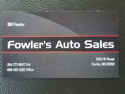 Fowler's Auto Sales