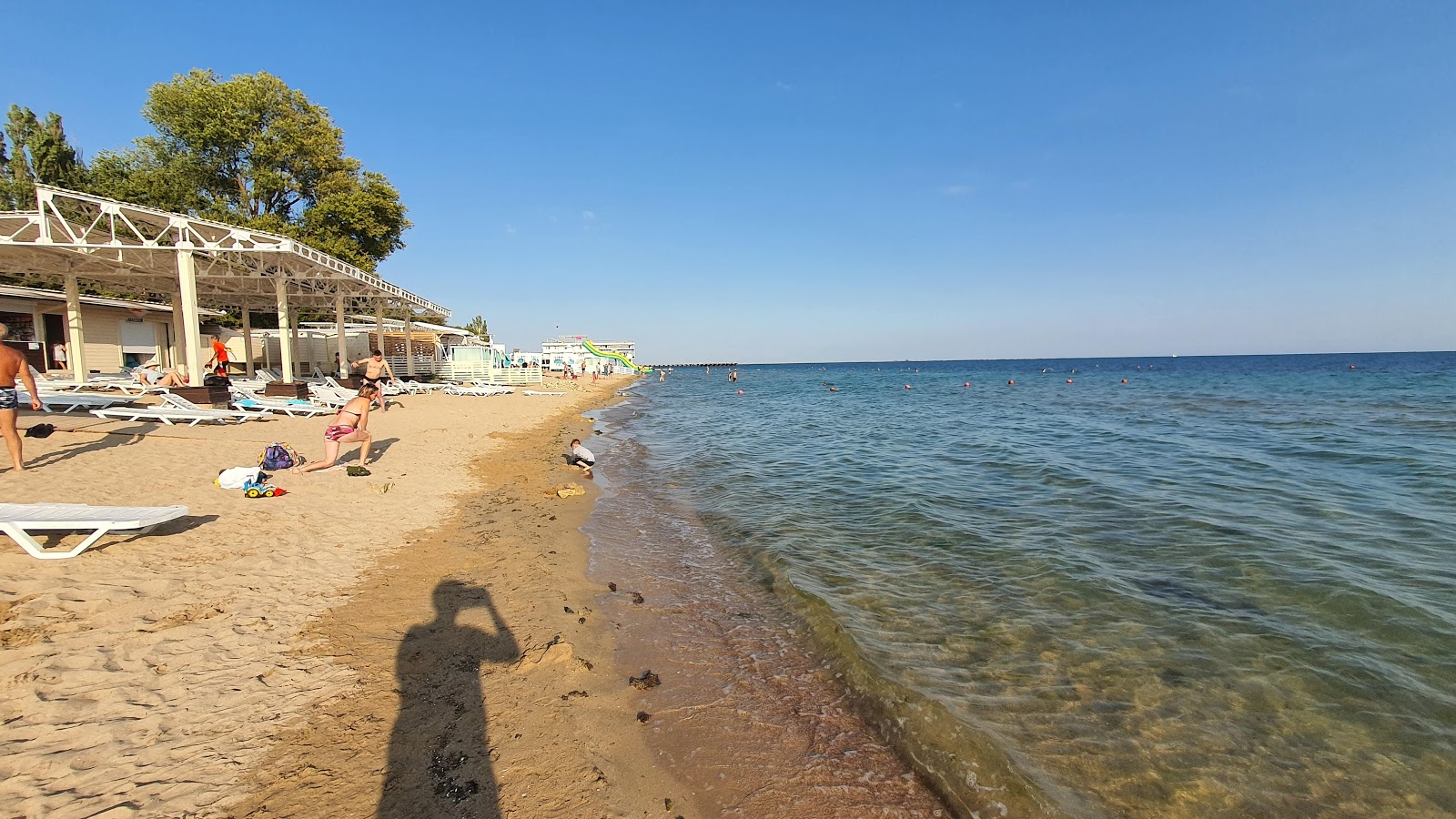 Photo of Oren-Crimea beach with turquoise pure water surface