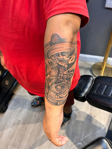 Explore jason tattoo ideas, creative tattoo ideas in Lakeland, available at Lyons Den Tattoo Company