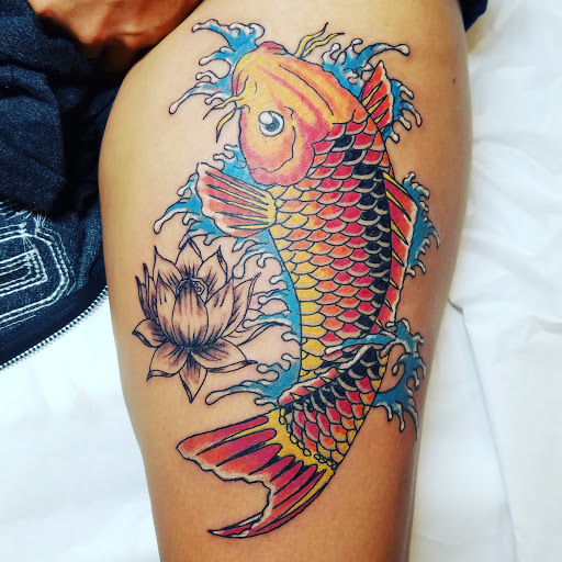 Find mens skull tattoo ideas for your next unique tattoo in Kailua Kona at Lady Luck Tattoo & Body Piercing