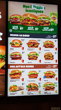 Menu du McDonald's à Rozzano