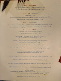 Menu du Zum goldenen Einhorn à Aachen