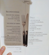Menu du Re Carciofo à Albenga