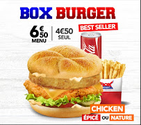 Restauration rapide Box burger à Douai - menu / carte