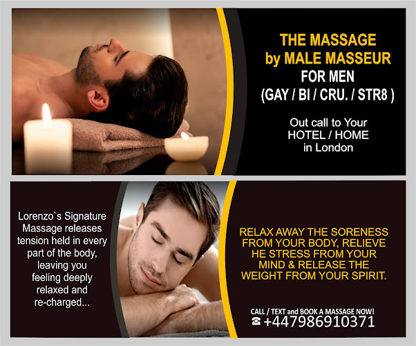 Reviews of Lorenzo's Massage for Gay / Bi/ Str8 Men at Hotel / Home in London in London - Massage therapist